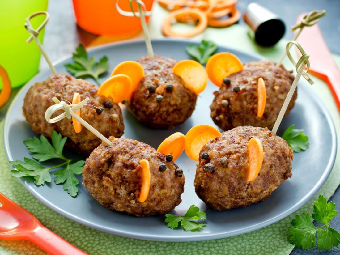 Veggie-Packed Meatballs featuring B-well Ingredients